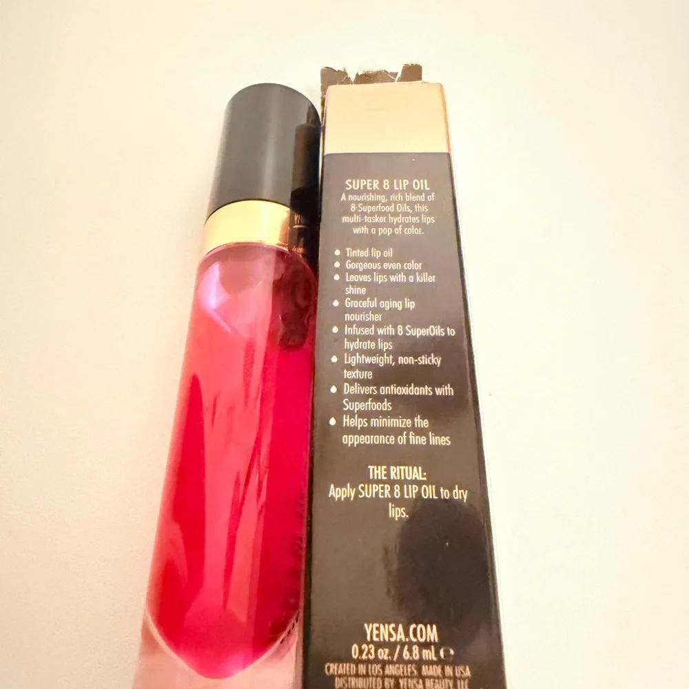 Vensa Super 8 Lip Oil - pink shine NEW